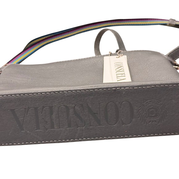 Consuela Midtown Keanu Gray Leather Crossbody Bag  NWT 9x6.25x2.5 - Picture 10 of 16